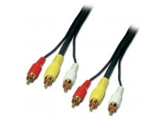 Lindy 20m AV Cable - 3 x Phono Male to 3 x Phono Male. Premium