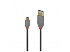 USB-C 2.0 - USB A kabelis 3m, Anthra Line