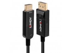 DisplayPort 1.2 į HDMI optinis kabelis 40m 4K 18G