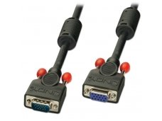 Lindy 5m Premium SVGA Monitor Extension Cable. Black