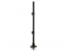 Lindy 700mm Pole with Desk Clamp and Cable Grommet. Colour: Black