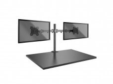 Lindy Dual Display Bracket with Pole and Desk Clamp