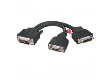 Lindy DVI-I M to VGA F & DVI-D F Splitter Cable. Black