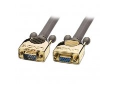 Lindy Premium Gold VGA Cable 15 Way HD Male to Female 2m