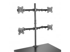 Lindy Quad Display Bracket with Pole and Desk Clamp