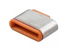 USB-C lizdo blokatoriai, 10vnt, oranžiniai