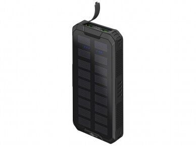Ličio akumuliatorius 20000mAh USB-C, PD, QC3.0, Solar 2