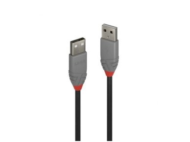 USB 2.0 kabelis  A - A, 0.2m, Anthra Line