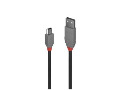 USB kabelis A - mini B 0.2m Anthra Line