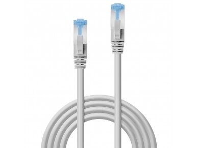 Komutacinis kabelis 0.5m S/FTP Cat6A Pimf, LSZH, pilkas 1
