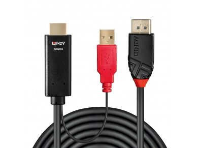 Lindy 0.5m HDMI to DisplayPort Cable 1