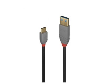 USB-C 2.0 - USB A kabelis 1m, Anthra Line