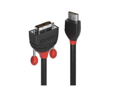 Lindy 3m HDMI to DVI Cable. Black Line