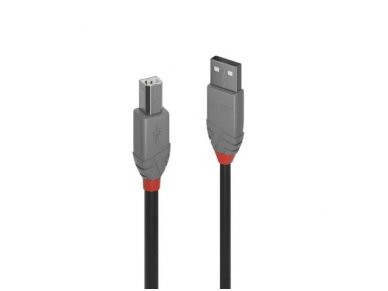 Lindy 3m USB 2.0 Type A to B Cable. Anthra Line