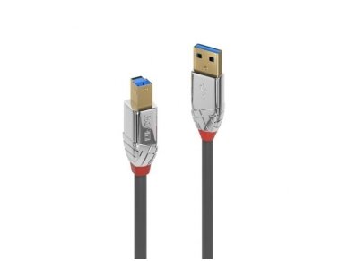 USB 3.2 kabelis  A - B, 3m, Lindy CROMO Line