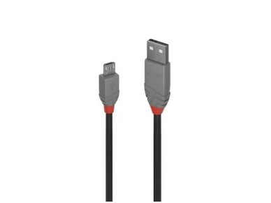 USB 2.0 kabelis  A - Micro B, 5m, Anthra Line