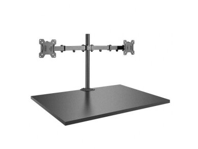 Lindy Dual Display Bracket with Pole and Desk Clamp 4
