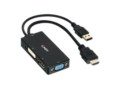 Lindy HDMI to DisplayPort. DVI-D and VGA Adapter Converter