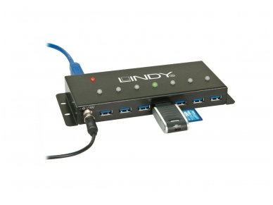 Lindy USB 3.0 Industrial 7 Port Hub. Metal 2
