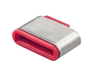 USB-C lizdo blokatoriai, 10vnt, rausvi 1