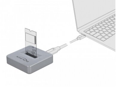 M.2 NVMe stotelė, USB-C 3.2 Gen 2, 10Gbps 1