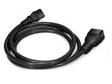 Maitinimo kabelis C20 - C13 15A 1.8m juodas 2