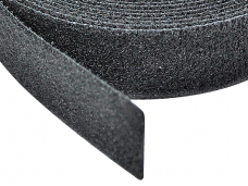 Medžiaginė Velcro tvirtinimo juosta 20mm, juoda, 5m