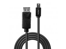 Mini-DisplayPort į DisplayPort kabelis 5m 2160p, juodas