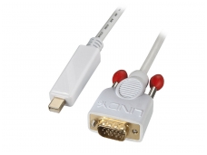 Mini-DisplayPort į VGA kabelis 1m 1920x1200, baltas