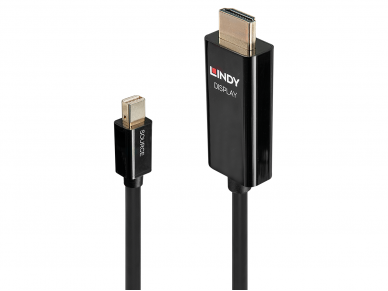 Mini-DisplayPort į HDMI aktyvus kabelis 4096x2160 60Hz, 2m
