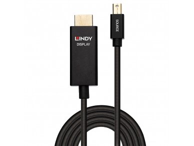 Mini-DisplayPort į HDMI aktyvus kabelis 4K 60Hz, 1m HDR 1