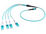 MTP F-LC(DX) OM4 kabelis 5m,40G QSFP+ (MTP/4x10G SFP+ (8xLC)