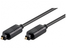 Optinis audio kabelis Toslink - Toslink 2m, juodas 5mm