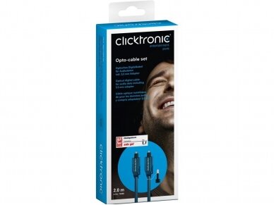 Optinis audio kabelis Toslink 2m Clicktronic 4