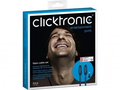 Optinis audio kabelis Toslink 5m Clicktronic 4