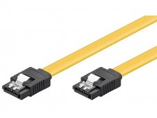 SATA kabelis 0.3m su fiksatoriais 6GB/s
