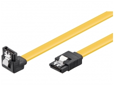 SATA kampinis kabelis 0.7m su fiksatoriais 6GB/s