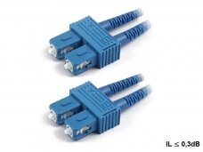 SC/SC dvigubas vienmodis komutacinis kabelis 1m, S3