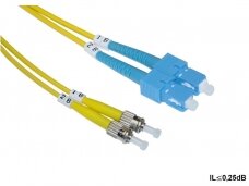 SC/ST dvigubas vienmodis komutacinis kabelis 1m