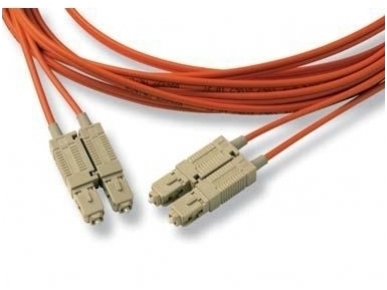 SC/SC dvigubas daugiamodis OM2 komut. kabelis 15m 1