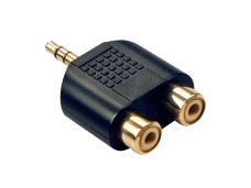 Stereo Adapter, 2xRCA to 3.5mm