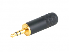 Stereo kištukas 3.5mm ant kabelio iki 7.37mm, juodas