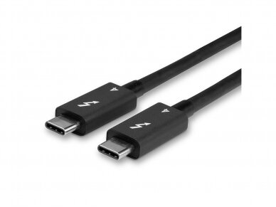 Thunderbolt 4 kabelis, USB C, 1m, 40Gbps 8K 100W