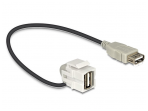 USB 2.0 A F - A F perėjimas, Keystone, 110L 0.3m