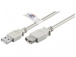 USB 2.0 ilgiklis 1.8m (A-A) pilkas