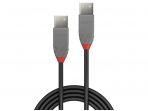 USB 2.0 kabelis  A - A, 2m, Anthra Line