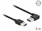 USB 2.0 kabelis  A - A, 5m, kampinis