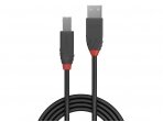 USB 2.0 kabelis  A - B, 7.5m, Anthra Line, juodas
