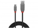 USB 2.0 kabelis  A - Micro B, 0.2m, Anthra Line