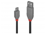 USB 2.0 kabelis  A - Micro B, 2m, Anthra Line